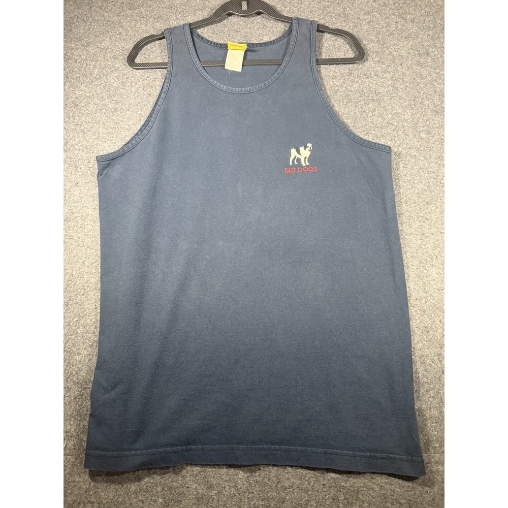 Vintage Big Dogs 5 O'Clock Somewhere Graphic Muscle Tank‎ Top